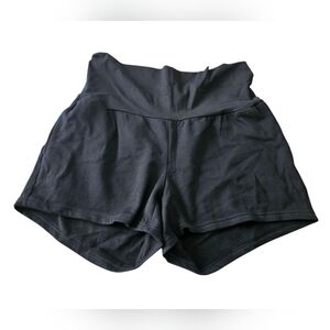 Old Navy Maternity Foldover Waist Black Shorts Size L